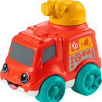 Fisher-Price Corn Popper Mini Vehicle Toy | 3.6 x 3.7 Inches, Push Along, Crawl After Play, Fun Sounds, Baby & Toddlers Ages 6+ Months