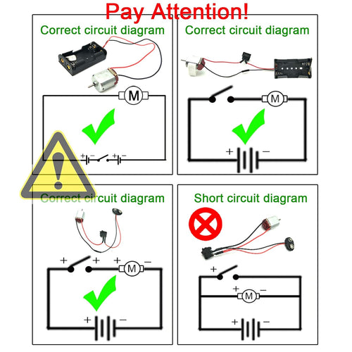 DIY science kit with strong magnetic dc motors, propellers, and shafts for educational projects