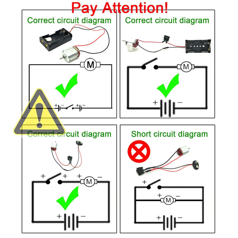 DIY science kit with strong magnetic dc motors, propellers, and shafts for educational projects