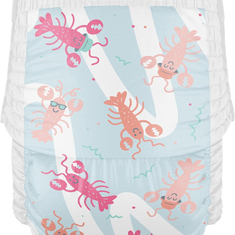 Hello Bello Premium Swim Diapers, Size S (16-28 lbs), Cute Extra-Bright Lobster Designs, 20 Count Jumbo Pack