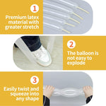 100pcs clear 260 balloons latex for tying balloon arch, decorations, parties, weddings and more