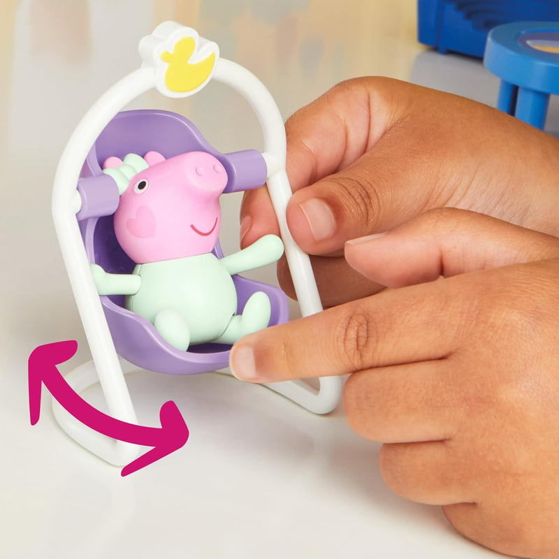 Peppa Pig Peppa's Big Family House Playset with 3 Figures, 11 Accessories, Baby Evie, Preschool Toys for Girls and Boys 3 and Up