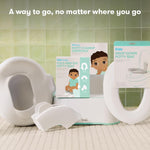 Frida Baby Drop Down Potty Training Seat for Toddlers & Kids, Easy to Clean | Attaches Securely to Adult Toilet, Flips Up or Down for Kid Ready Access, Stable & Easy to Clean