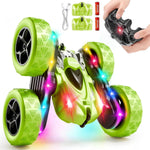 Remote Control Stunt Car 4WD 360° Flip Double-Sided RC Car with LED Light Bar and 2.4GHz Outdoor Play for 6-12 Year Old Boys