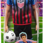 Barbie Careers USSF Soccer Fashion Ken Doll Dressed in Removable Sport-Themed Outfit & Shoes with Accessories