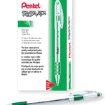 Pentel RSVP Ballpoint Pen, Fine Line, (0.7mm), Black Ink (BK90-A) (Pack of 1, 12 Count Total)