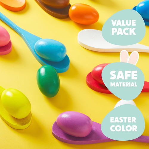 joyin easter egg and spoon race game set for 12 players carnival outdoor yard game