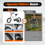 14 Inch Kids Bike with Training Wheels, Compact and Lightweight Design for Ages 2-12