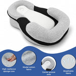Baby Feeding Support Wedge Pillow, Infant Nursing Cushion with Gentle Incline for Bottle Feeding and Tummy Time, Portable Lounger Support