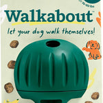 WOOF Walkabout - Enrichment Dog Toys Puzzle and Treat Dispenser - Adjustable Difficulty for Kibble and Treats - Durable Rubber - Easy to Clean - Small