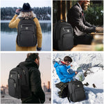 Volher Laptop Backpack,Business Travel Anti Theft Slim Durable Laptops Backpack,Water Resistant College Computer Bag for Women & Men Fits 15.6 Inch Laptop and Notebook - Black