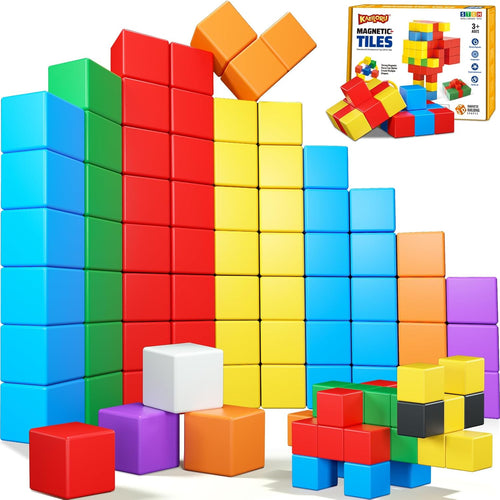 32PCS Magnetic Building Blocks for Toddlers Age 3-5, STEM Educational Sensory Toys for Kids Ages 3-8