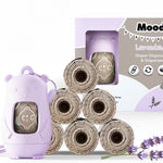 Moodie Disposable Diaper Bags Dispenser COMBO PACK | 105 VANILLA SCENTED Baby Poop Bags TOTAL | Dirty Diaper Trash Bags | Diaper Bags Disposable (VANILLA DREAM)