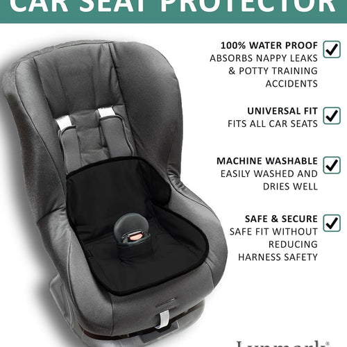 Lynmark® Potty Training Car Seat Protector Cover - Pee Protector, 1 Pk Black