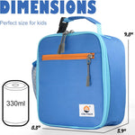 CaCTOUR Lunch Box Kids,Premium Insulated Lunchbox for Girls Boys,Soft Mini Cooler Bag Back to School Thermal Reusable Lunch Bag for Work School Picnic (Blue)