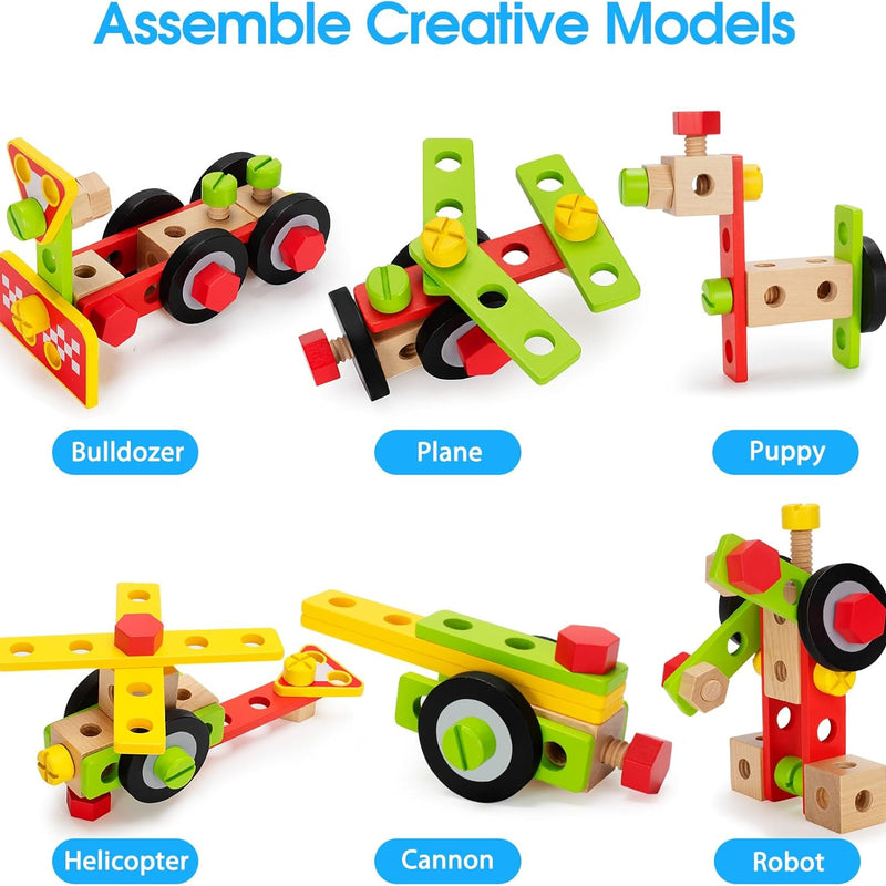 kids tool set toy with drill, stem montessori toys for 3-5 years old boys and girls.