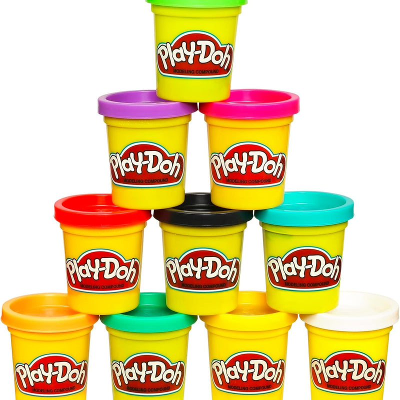 play-doh 10-pack assorted colors 2 oz non-toxic cans back to school gifts for kids 2+