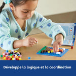 Learning Resources STEM Explorers Pixel Art Challenge, science kit for kids, ages 5+, fine motor skills, math manipulatives, pattern blocks, gifts for boys and girls
