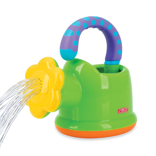 nuby watering can bath toy for toddlers and kids 18+ months interactive fun baby bath essentials