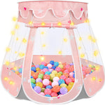 Crayline Pop Up Princess Tent with Star Light for Baby Girl Birthday Gift