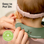 KeaBabies 2-Pack Silicone Bibs for Babies, Toddlers Girl, Boy (Slate) | Sturdy Food-Grade Baby Bibs for Eating, Large Food Catcher, Easy Clean & Put On, Waterproof Baby Feeding Essentials, BPA-Free