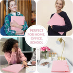 SKYDUE Expanding File Folder, Accordion File Organizer with 8 Pockets, Expandable Document Paper Receipt Holder for School Office Hospital, Letter/A4 Size Pink
