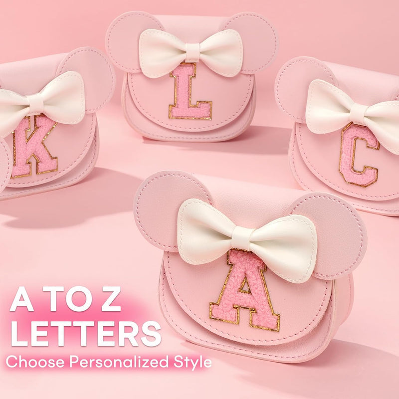 Toddler Purse for Girls Age 3-8, Pink Letter K Toy Birthday Gift | Crossbody bag toys for baby - Princess Wallet Gifts 1 2 3 4 5 6 7 8 Year Old Easter and Christmas Basket Stuffers