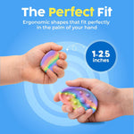 BUNMO Fidget Toys - Fidget Stones Sensory Toys – 6pk Pastel | Silicone Worry Stones for Kids Ages 3+ | Portable, Textured, Quiet Sensory Stones for Hands-On Play