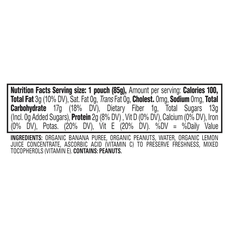 Happy Baby Organics Nutty Blends Stage 2, Bananas & Peanut Butter Organic Baby Food, Pack of 12 (3 oz each)