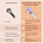 LoveHugs Musical Light Up Wand - Sensory Lights for Autistic Children - Light Up Sensory Toys - Autism Toys - Sensory Toys for Kids with Autism