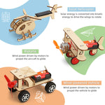 Yutin STEM Kits for Kids Age 8-10 10-12, 6 Set Wood Building Projects Crafts Science Model Car Kits for Kids Age 8-12, Wooden 3D Puzzles, STEM Toys for Boys 8 9 10 12 13 Year Old Birthday Gifts