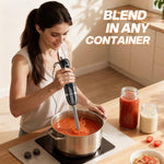 Turelar Immersion Blender Corded 400W, 2 Speed, Emulsifier, Blend, BPA-Free | Hand Blender Stick Mixer, Ergonomic Handle, Stainless Steel Blades, Effortless Blending for Soup, Smoothies, Puree, Baby Food