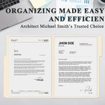 Manila Folders 8.5 x 11 | 1/3 Cut File Folders Letter Size | Manilla File Folders 8.5 x 11 Pack of 100 | Paper Folders for Documents, Business, School, Classroom and Office Supplies.