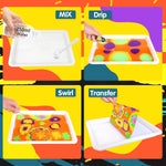 Water Marbling Paint for Kids - Arts and Crafts for Girls Boys Ideal Gifts | Arts and Crafts for Kids ages 6-12, Creative Art Supplies, Birthday Gifts,Educational STEM Toys, Marbling Paint Kit, Fun