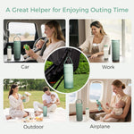Momcozy Portable Breast Milk Cooler for Travel, 24H Ice-Free Cooling | 360° Surrounded Cooling Breastmilk Storage with 12oz Bottle, Leak Proof, Hassle-Free, Baby Breastfeeding Essentials for Mom