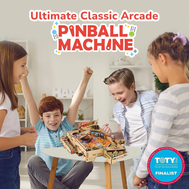 Smartivity DIY Pinball Machine | Award Winning STEM Toy for Kids 8-14 Years Old | Build Your Own Mechanical Pinball Game
