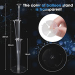 4 Sets Balloon Stand Kits with Base for Table, Graduation, Birthday, Baby Shower, Gender Reveal Party Decorations
