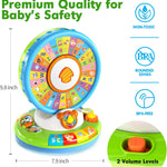 Duchong Learning Toy for Kids 1 2 3 Year Old Boys Girls, Spin and Sing Alphabet Zoo with Sounds, Interactive Educational Toys for Toddler 2-3, First Christmas 1st Birthday Gifts Toy