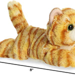 Aurora® Adorable Mini Flopsie™ Ginger Cat™ Stuffed Animal - Mini Companions Ready for Playful Adventures - for Kids All Ages, Toddlers, Adults, and Families - Orange 8 Inches