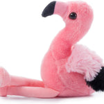 The Petting Zoo Flamingo Stuffed Animal Plushie, Gifts for Kids, Wild Onez Babiez Zoo Animals, Flamingo Plush Toy 6 inches