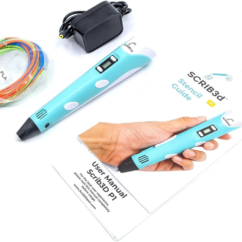 SCRIB3D P1 3D Printing Pen with Display and Starter Colors