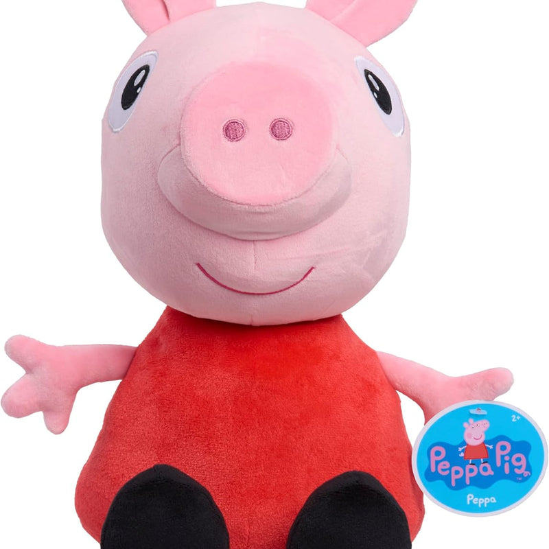 Peppa Pig 2 lb Weighted Large Plush, 12-inch Stuffed Animal, Kids Toys for Ages 2 Up by Just Play