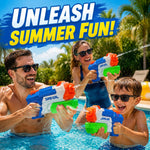 3 Pack Water Guns for Kids Adults, 600cc High Capacity Super Squirt Soaker | 30 Feet Long Range Shooting, Pump Action Water Gun Blaster, Outdoor Summer Pool Beach Water Fighting Toys for Kids and Adults