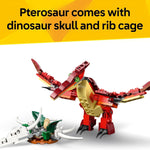 lego creator 3 in 1 fierce dinosaur building toy for kids ages 8 and up