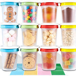 Food Storage Containers, 12 Pack 4 oz Freezer Storage Containers with Twist Top Lids, Leakproof, BPA Free, Microwave & Dishwasher Safe Takeout Container - Ideal for Soup and More