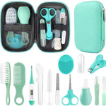Baby Grooming Kit, Infant Safety Care Set with Hair Brush Comb Nail Clipper Nasal Aspirator,Baby Essentials Kit for Newborn Girls Boys (Pink Baby Grooming kit)