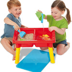 Kidoozie - Sand 'n Splash Activity Table | Scoop, pour and build at stand-up height - dual sensory bins with a cover for backyard mornings or playroom days, Ages 2+