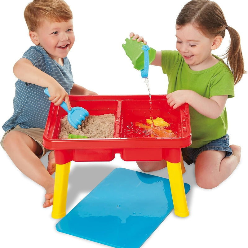Kidoozie - Sand 'n Splash Activity Table | Scoop, pour and build at stand-up height - dual sensory bins with a cover for backyard mornings or playroom days, Ages 2+