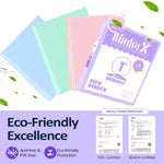 BinderX Extra Durable 3 Ring Binder, Round Rings 1 Inch Binder, Fits 175 Sheets of 8.5x11 Paper, Customizable View Cover with Inside Pockets, Cute 1" Binders, 1 Inch Binders 3 Ring, Pink