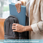SKYDUE Accordion File Organizer, Expanding File Folder with 13 Pockets, Portable Document Paper Bill Receipt Organizer, Home School Office Supplies, Letter A4 Size Haze Blue